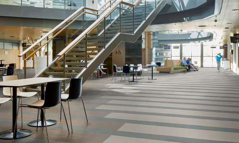 Marmoleum modular tiles